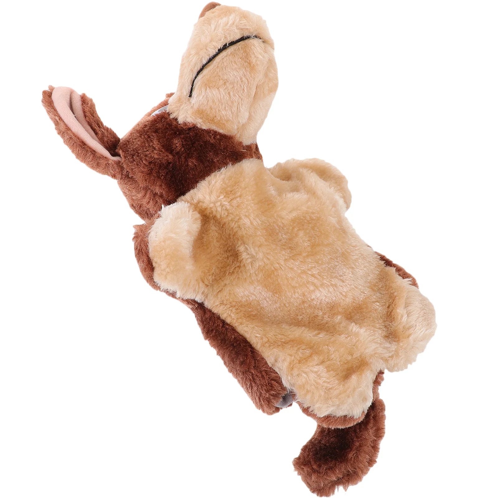 Marionnette à main en forme d'animal mignon, loup, pour raconter des histoires, jeu interactif, marionnette en peluche en coton, marionnettes d'animaux de dessin animé pour enfants