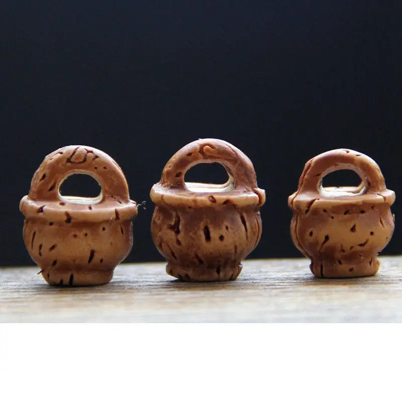 

Peach Core Carving Peach Basket Craft Carving Pendant Bracelet Accessory Baby Cradle Peach Blue Ornament