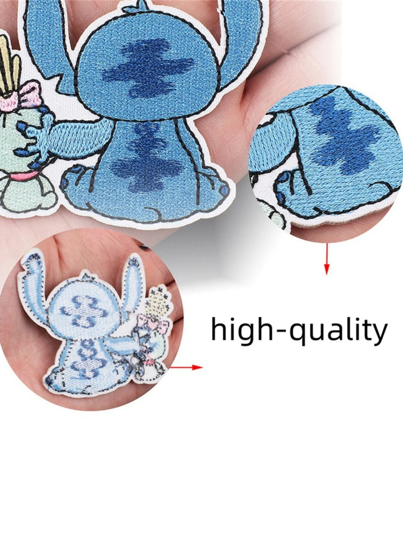 แพทช์ลายการ์ตูนสติทช์น่ารัก 1 ชิ้น สำหรับรีดติดเสื้อผ้า งานปัก DIY ป้ายติดเสื้อผ้าแบบรีดติด