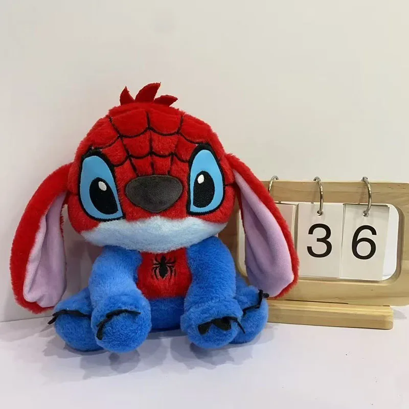 Peluches Stitch, super-héros, cosplay, jolies poupées de dessin animé, cadeaux d'anniversaire pour filles, famille, marchandises d'anime kawaii