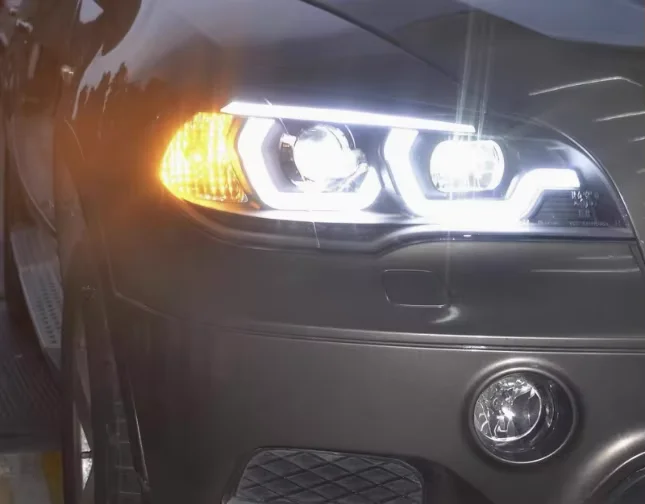 Auto Headlight Lighting System For BMW X5 E70 2007 -2013 LED UpgradeLaser Head Lights Car Parts Front Lights Plug & Play