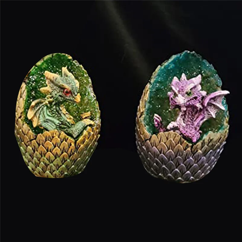 

ABSS-форма для большого яйца дракона, 2 вида смоляных форм для животных, 3D силиконовые формы для динозавров с тонким резным дизайном в виде чешуи дракона