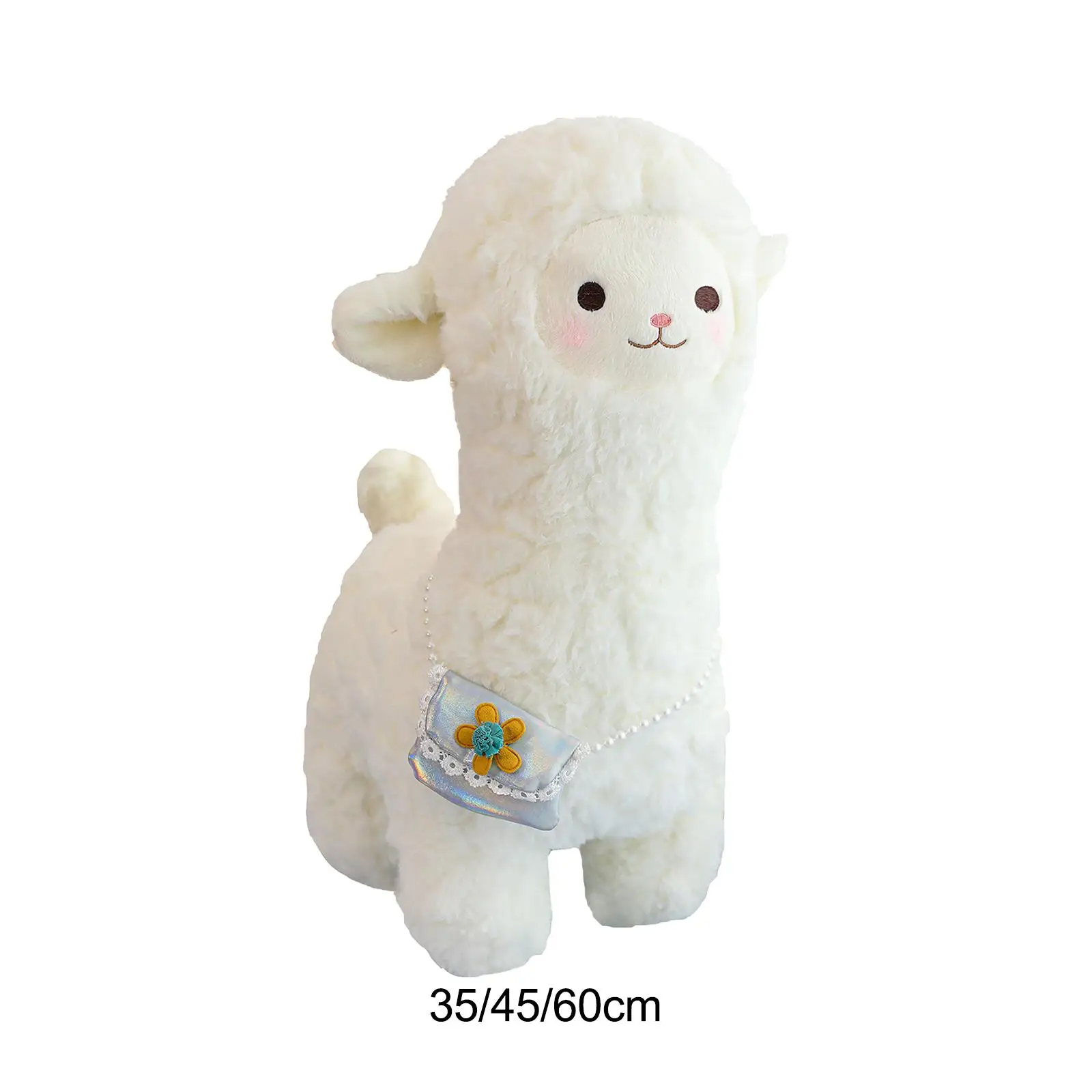 Alpaca Stuffed Animals Baby Sleep Toy Holiday Present Figures Snuggling Bedtime Sleep Alpaca Plush Toy for Sofa Car Festivals