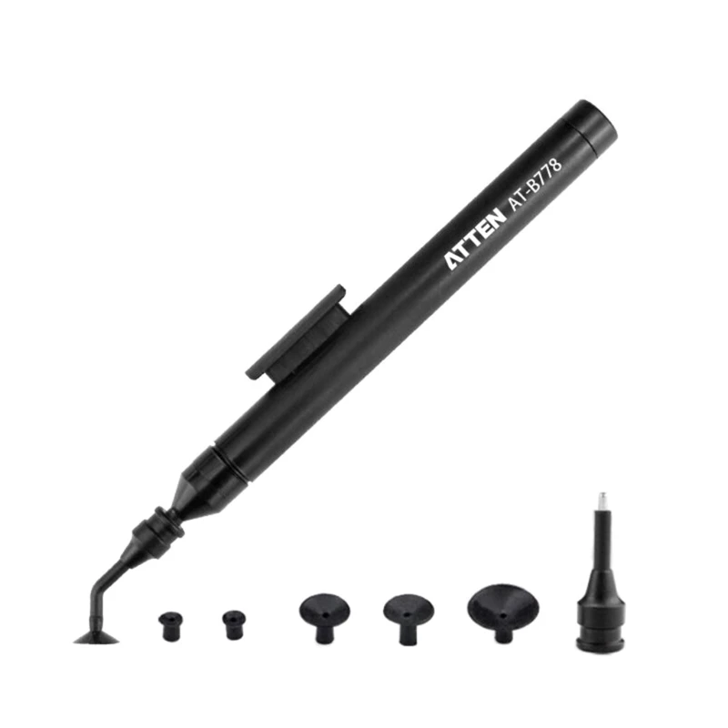 AT-B778 Antistatic Manual Vacuum Suction Pen IC Pickup Tool and Lens Suction Cup Pick Up Pen Sucker with Disc Nozzle