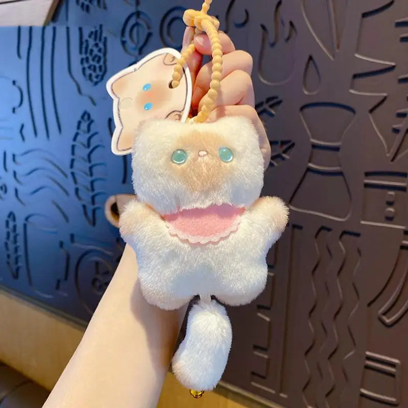 Cute Keychain Plush Cute Stuffed Animal Pendant Soft Keychain Ornament Backpack Accessories Collectible Doll Home Decor For