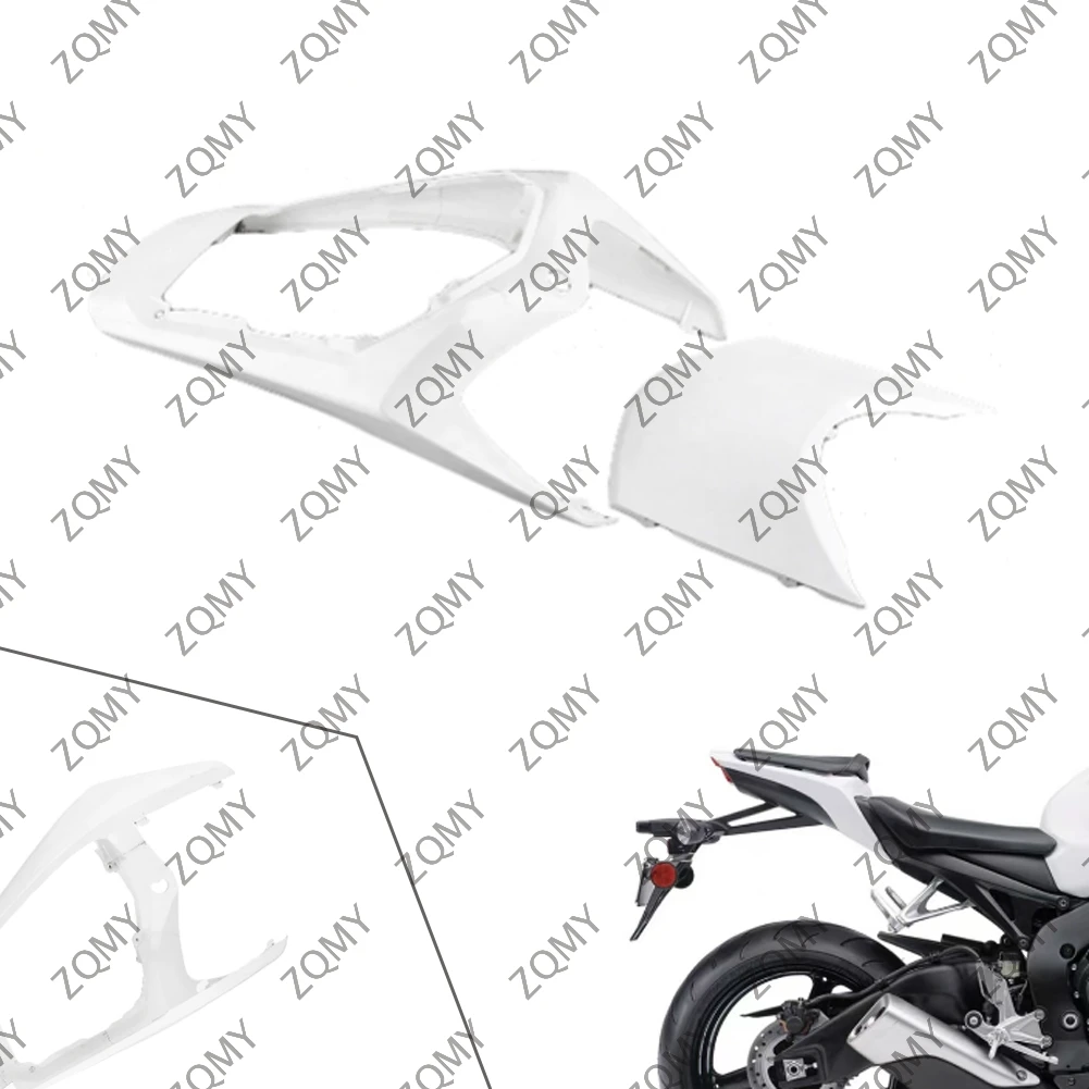 

For HONDA CBR1000RR 2008 2009 Tail Rear Fairing Cover Bodykit Bodywork Injection Mold ABS Plastic Motorbike Part Unpainted White