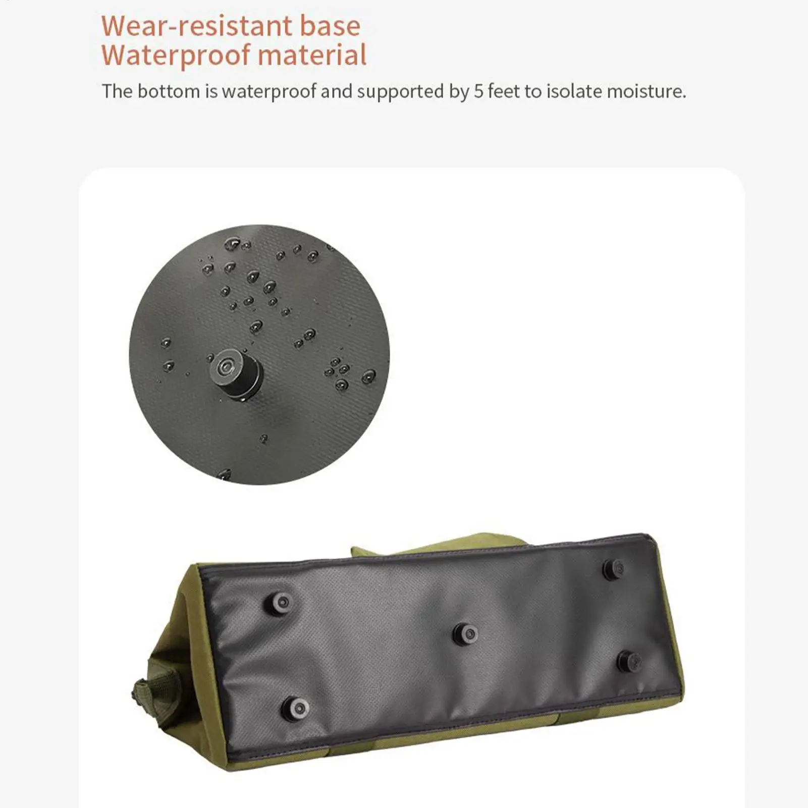 

Tent Stake Tool Bag Large Capacity Multi-Functional Organizer Tent Pole Pegs Bag With Handle For Outdoor Camping Climbing Travel