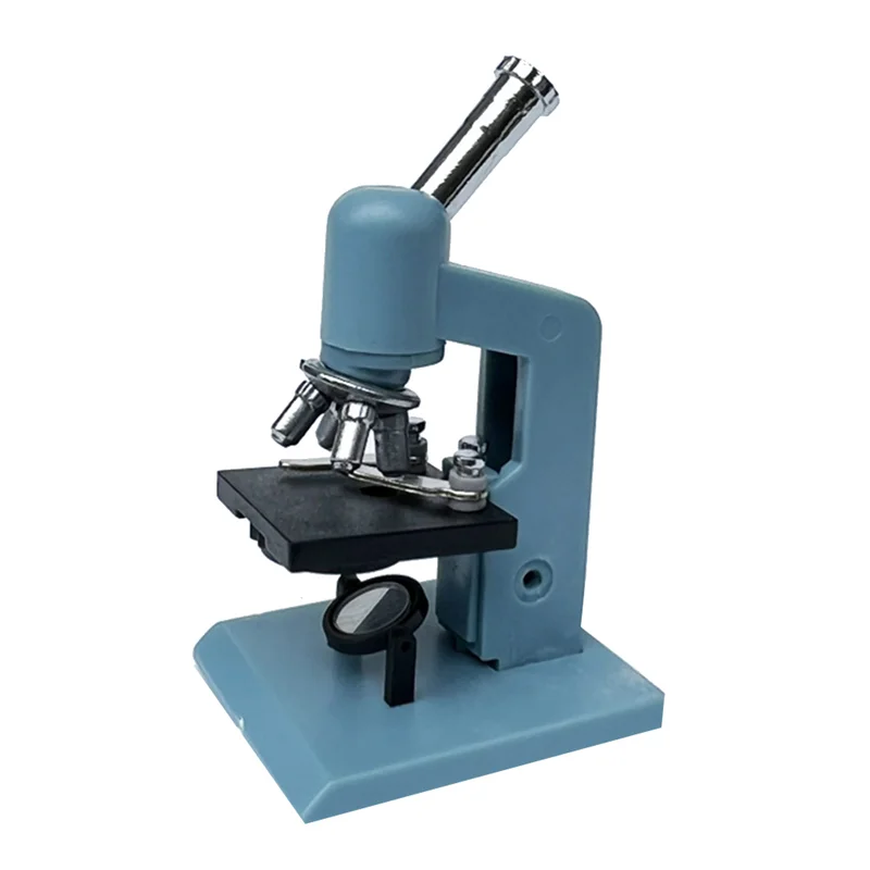 

1 Set Microscope Miniature Laboratory Equipment Tube Rack Laborator Toy Accessories Decoration Blue