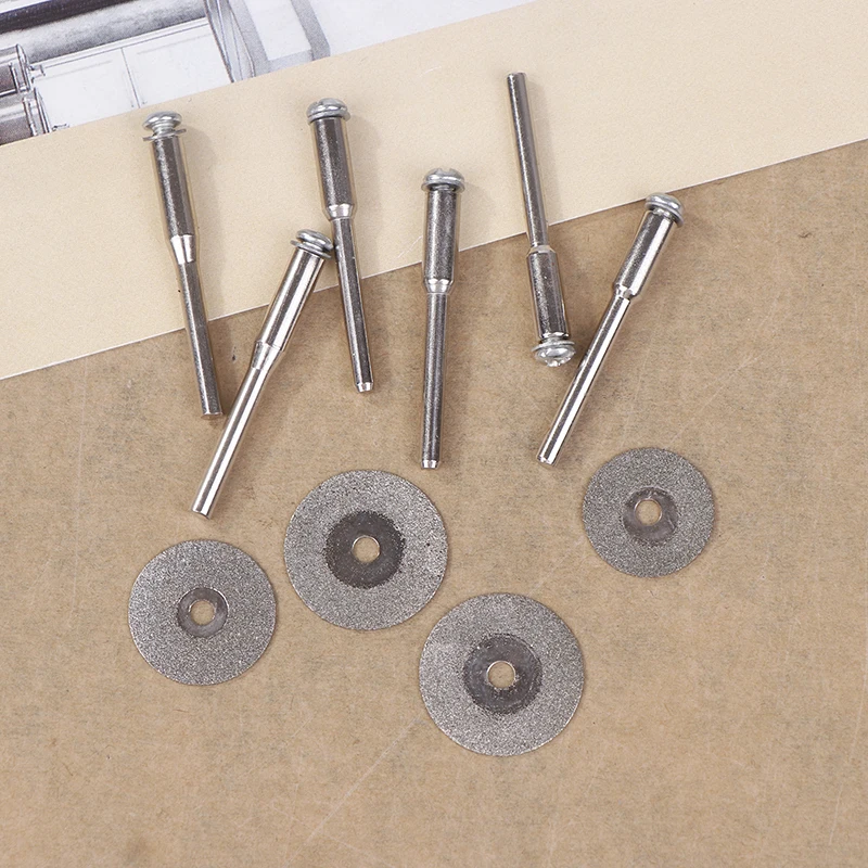 10pcs Mini Sharp Diamond Cutting Rotary Tool Cutting Discs With Holes DIY Tools Accessories