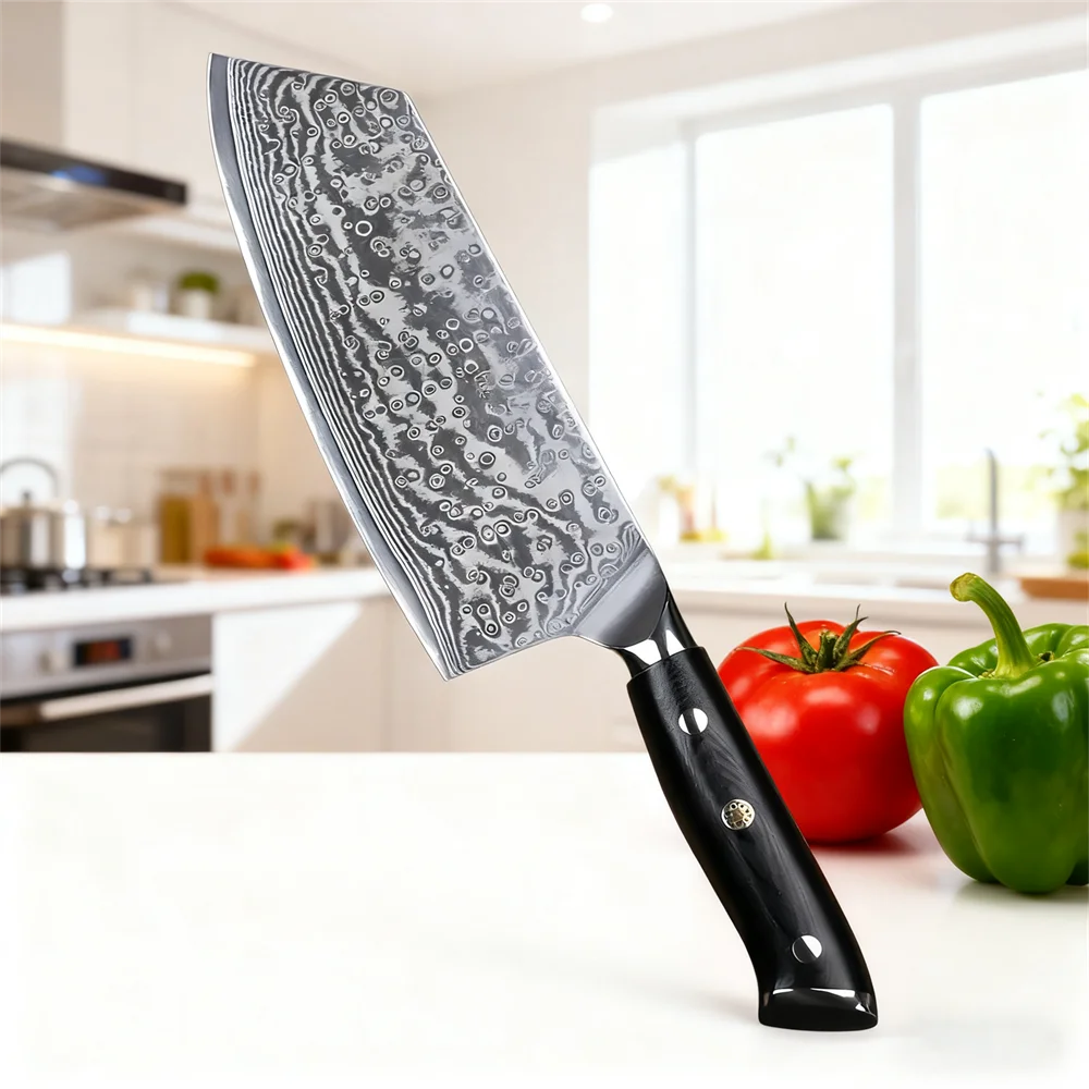 High Quality Cleaver Knife 67 Layer Damascus Steel Chef Knife kitchen Knife Meat Fruit Slicing Knife Kitchen Tool Kitchen Stuff