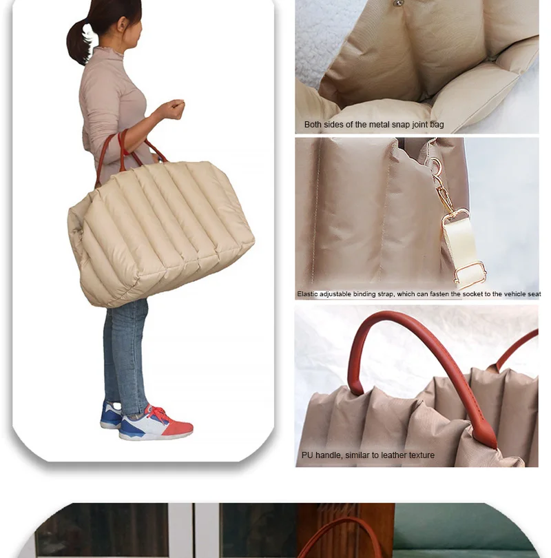 المحمولة كلب مقعد السيارة نونسليب الناقلون صندوق السيارة الآمن الداعم بيت حقيبة للكلاب الصغيرة القط السفر الناقل على ظهره الاشياء العناصر