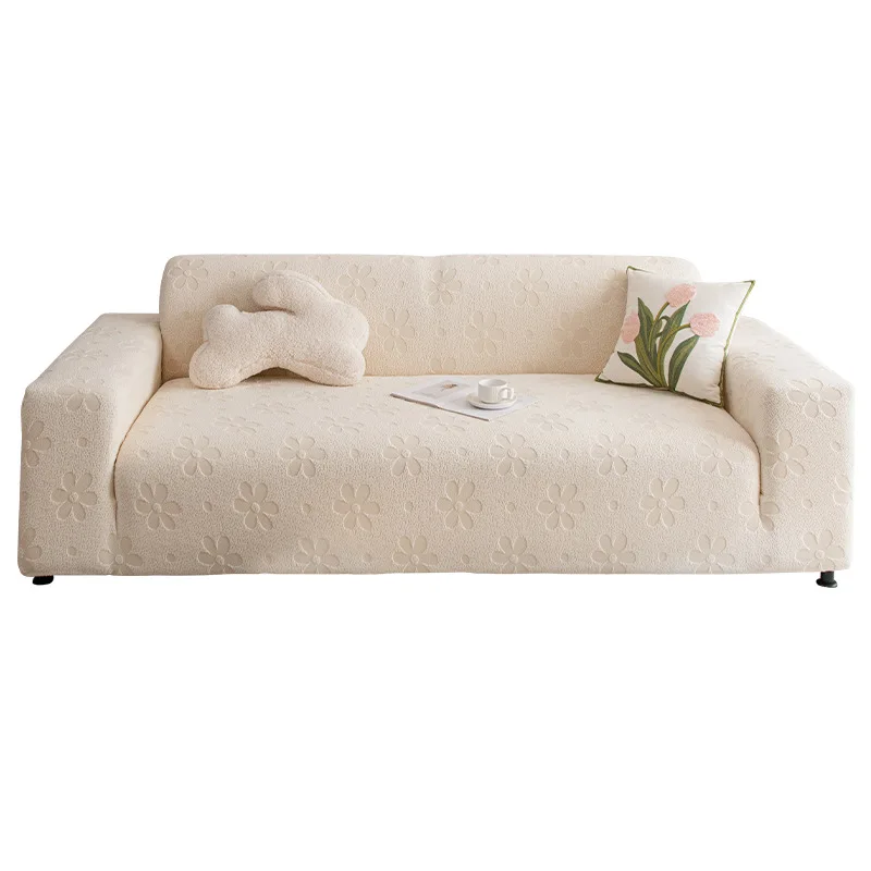 Bild 7: Jacquard-Sofabezug für Wohnzimmer, dicker elastischer Sofabezug für 1/2/3/4-Sitzer, L-förmiger Ecksofa-Bezug