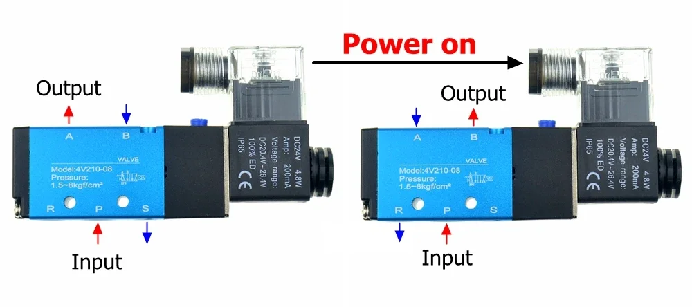 Detalhe 3 de Válvula solenoide 4V210-08 Hidráulica