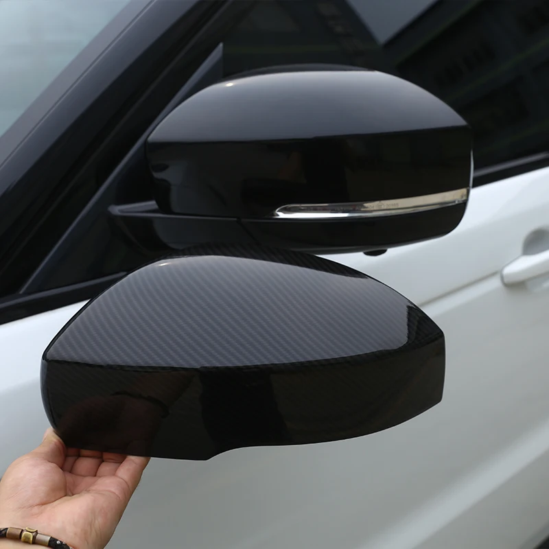 Carbon Fiber Style For Range Rover Sport L494 2014-2017 ABS Plastic Side Rearview Mirror Cover Trim For Landrover Discovery 4