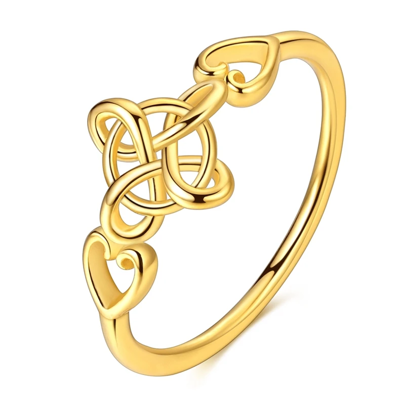 Women's 925 Sterling Silver Celtic Knot Ring, Timeless Design
