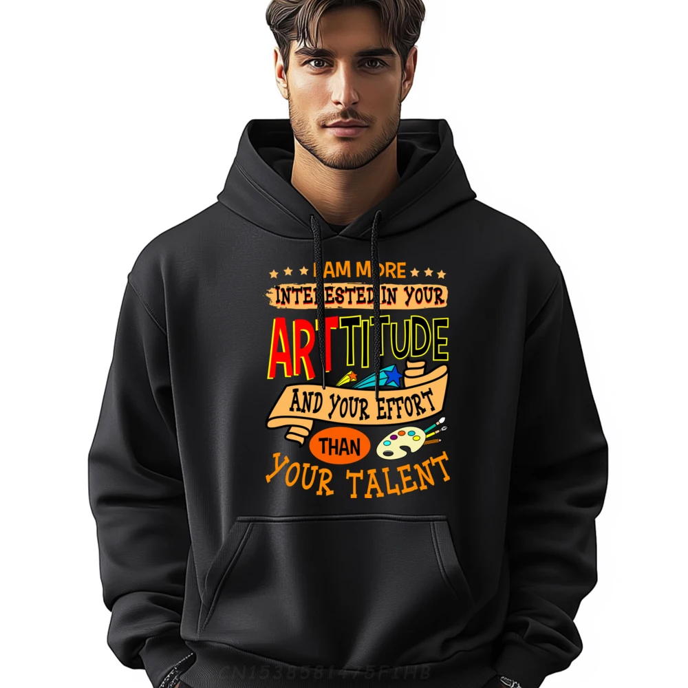 

Art Teacher Student School Artist Sweatshirt Girlfriend Long Sleeve Graphic Hoodies Retro Crew Neck Printed Pullover For Man