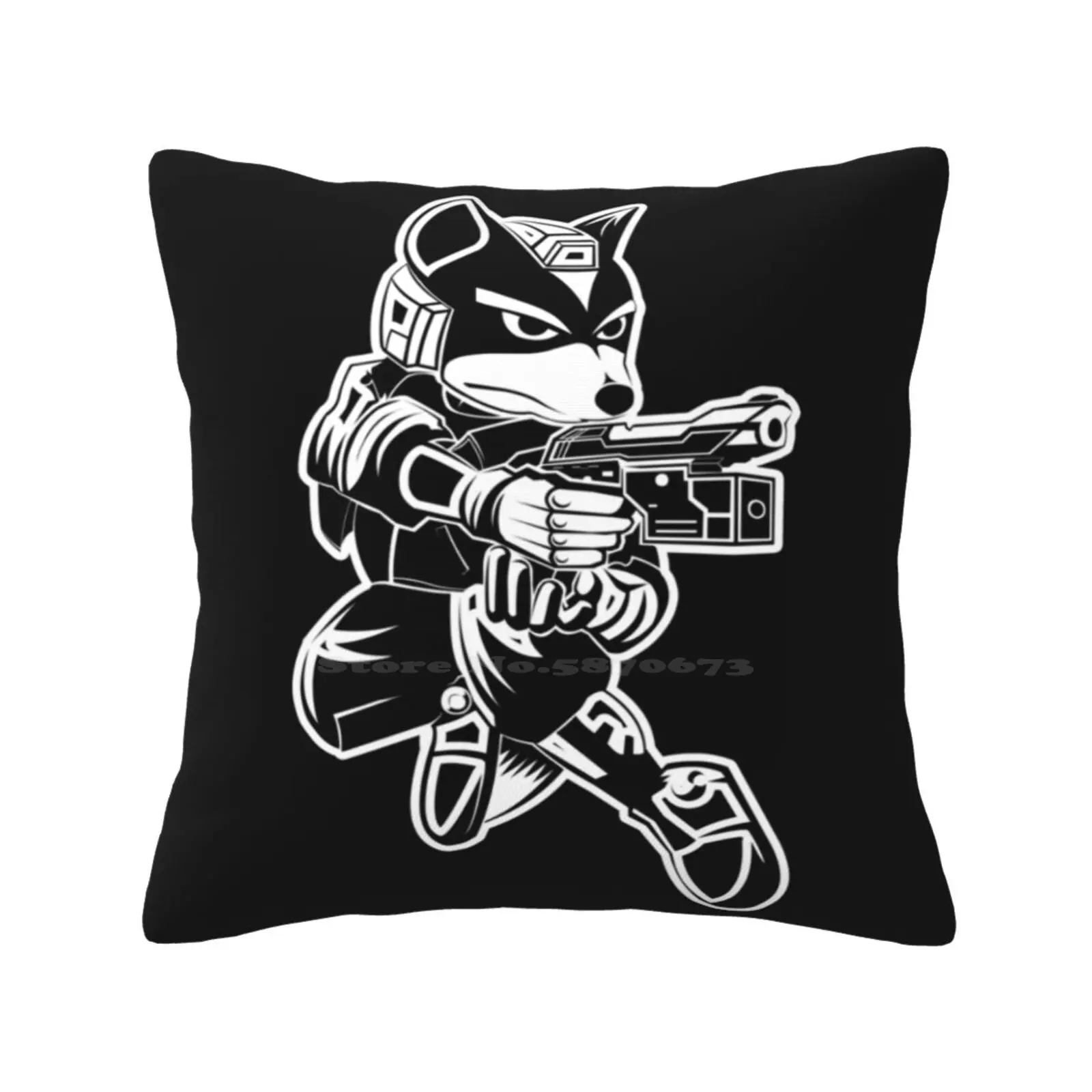 Fox Mccloud 2 Fashion Sofa Throw Pillow Cover Pillowcase Starfox Minimal Simple Vector Gamecube Super Smash Bros Fox Mccloud