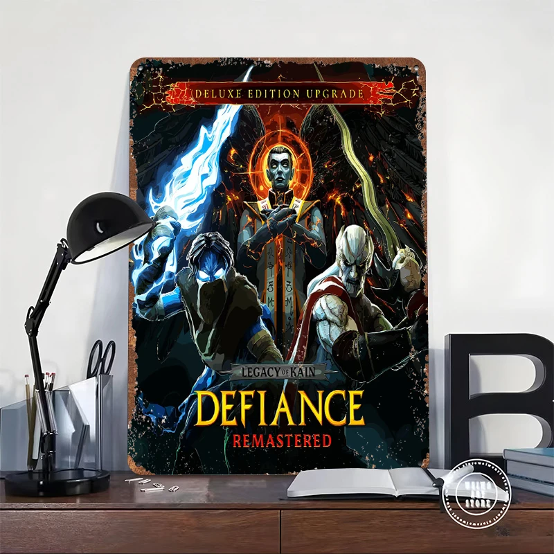 Legacy of Kain Defiance Remastered Metal Poster Customized Wall Art Retro Vintage Metal Signs for Man Cave Room Decoration Cozy
