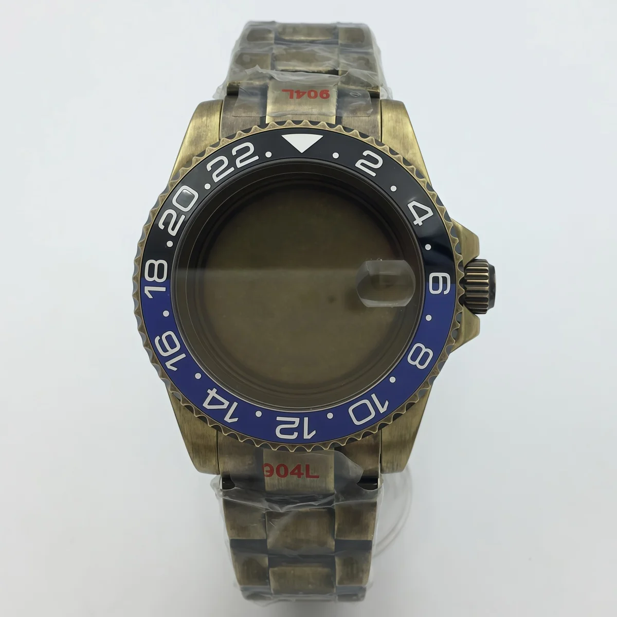 40mm DIY Case Vintage Bronze Plating Sapphire Glass And Various Bezel Inlays Suitable For NH35 NH36 PT5000 Automatic Movement