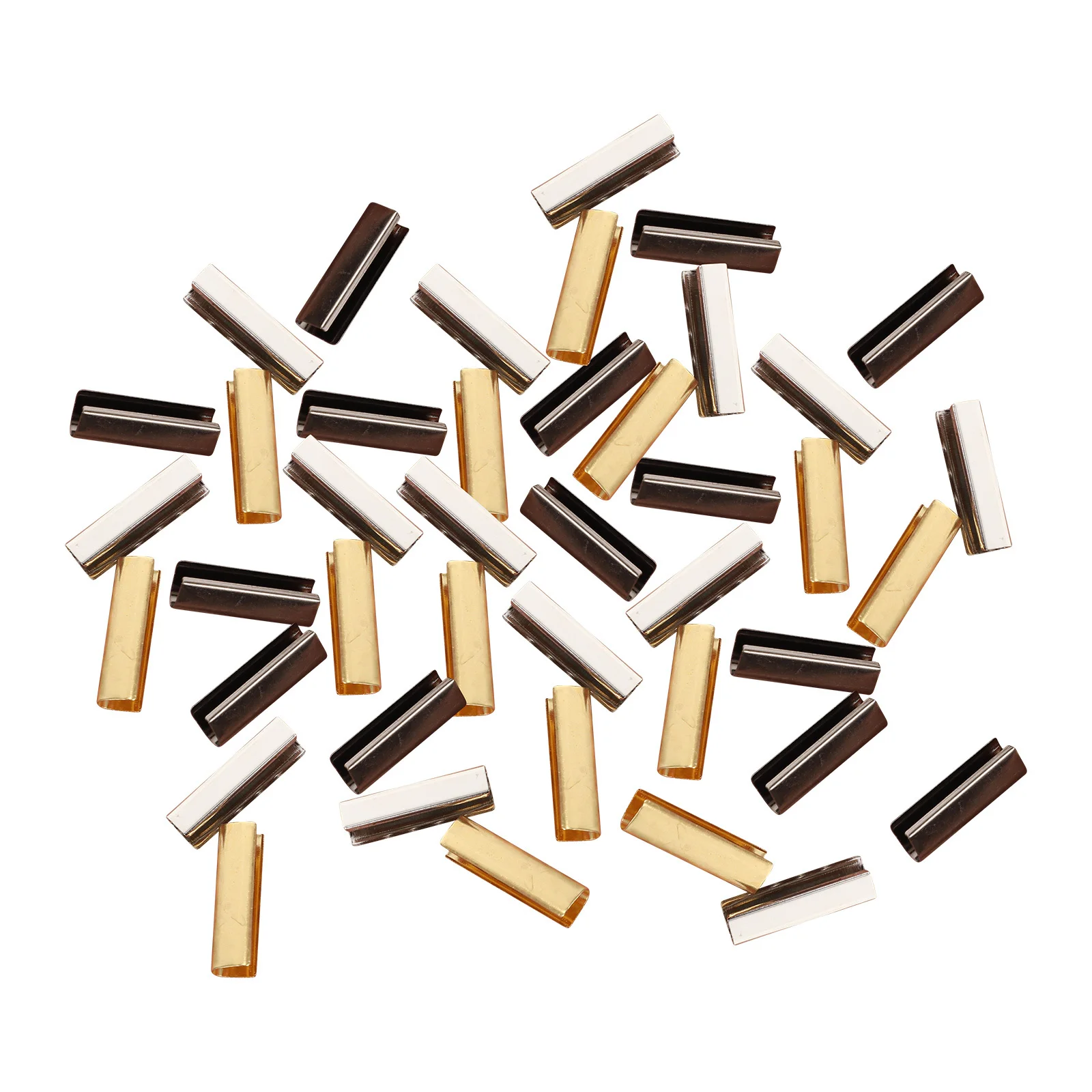 150 قطعة نصائح رباط الحذاء المعدني السلس Diy رباط الحذاء ينتهي دائم استبدال لإصلاح الدانتيل الأحذية العملي حبل نايلون مشبك #6