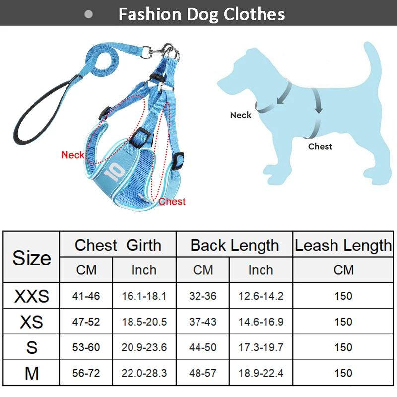 Dog Harness and Leashes Set Small Dog Vest Style Cartoon Pet Harness Adjustable Dog Leash for Small & Medium-sized Dogs and Cats