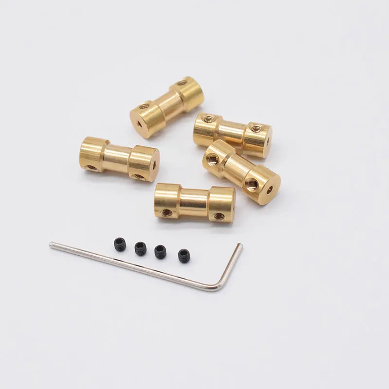 Rc Car Boat Airplane 2/2.3/3/3.17/4/5/6mm Motor Shaft Coupling Coupler Connector Sleeve Adapter Copper Transmission Joint