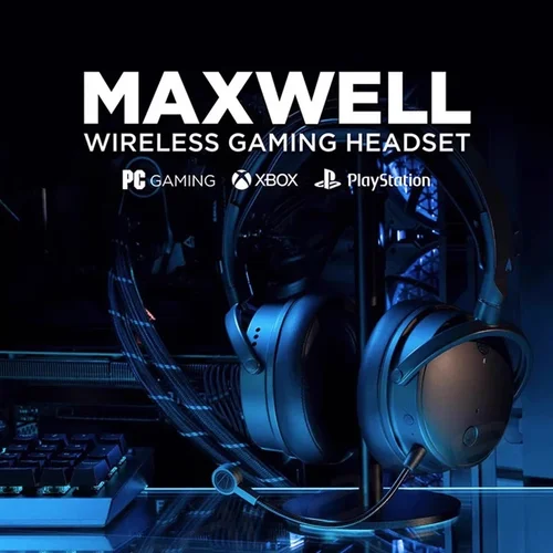 AUDEZE HIFI Maxwell Bluetooth 무선 게임용 헤드셋 헤드폰(PC/PS5/Xbox Playstation EsportsMusic Gaming용 마이크 포함)