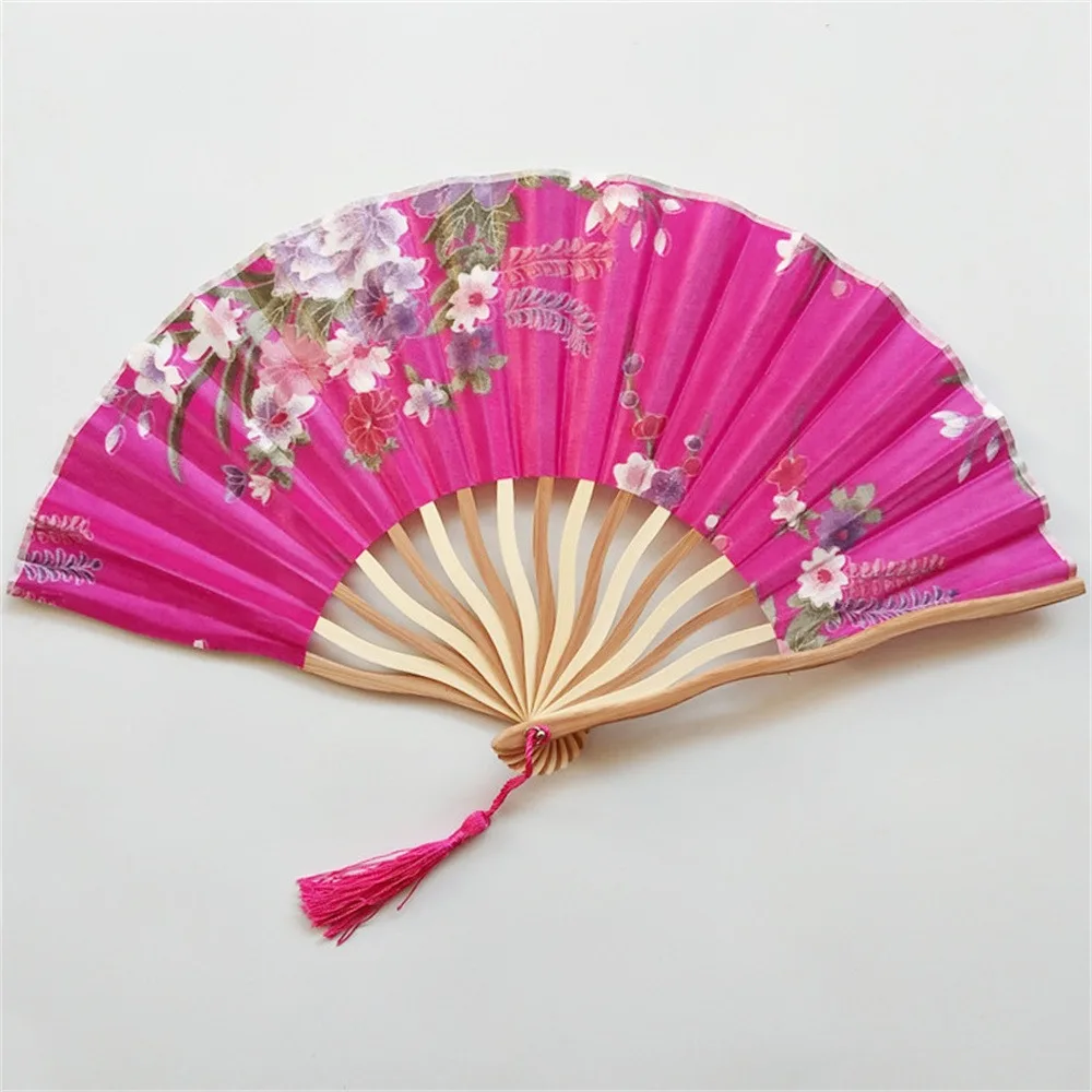 Dance Hand Fan Multi-scene Applicable Exquisite And Beautiful Wood Other Home Furnishing Bamboo Folding Fan Fine Workmanship Fan