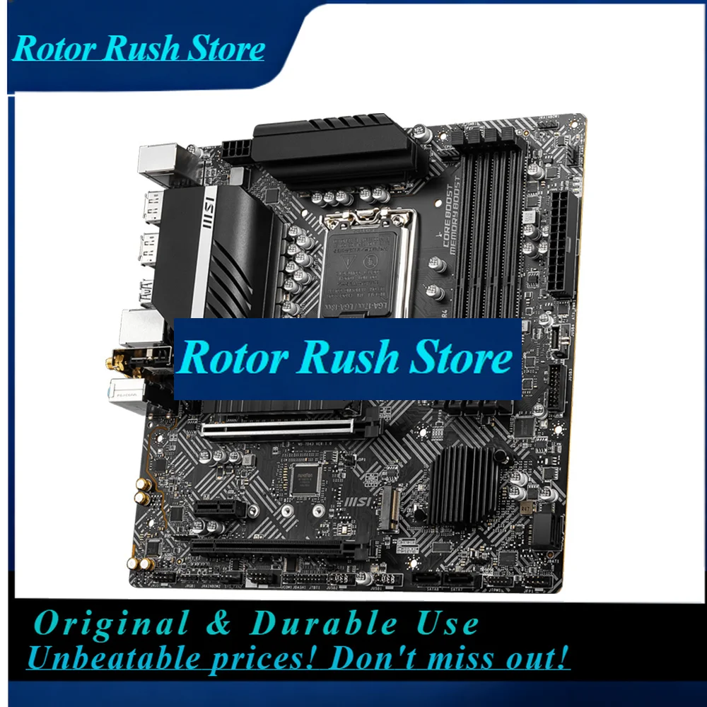 RoRuSMSI PRO B660M-A WIFI DDR4 Motherboard Support I9-14900KF 13900K I7-14700K I5-12400F CPU DDR4 5333MHz LAG1700 NVME M.2 PCle