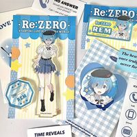 Re Zero Kara Hajimeru Isekai Seikatsu Anime Goods Rem Acrylic Stand Collection Cute Ornament Desk Decor Accessories Friend Gift