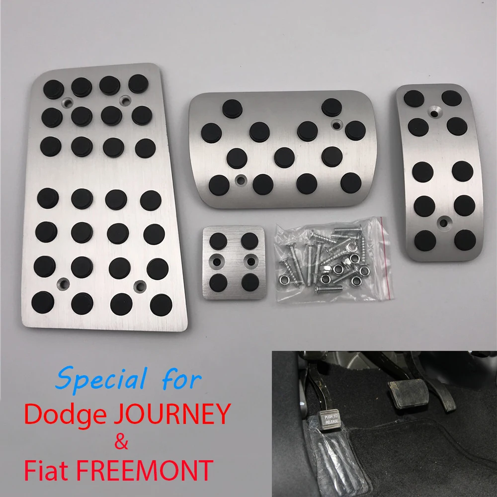 Car Antiskid Pedal For Dodge JOURNEY / Fiat FREEMONT AT/MT Accelerator Footrest Modified Refit Pad Interior Decorative Accessory