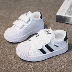 Children's Sneakers Kids Fashion Design White Non-slip Casual Shoes for Boys Girls Hook Breathable Sneakers Toddler Outdoor Shoe