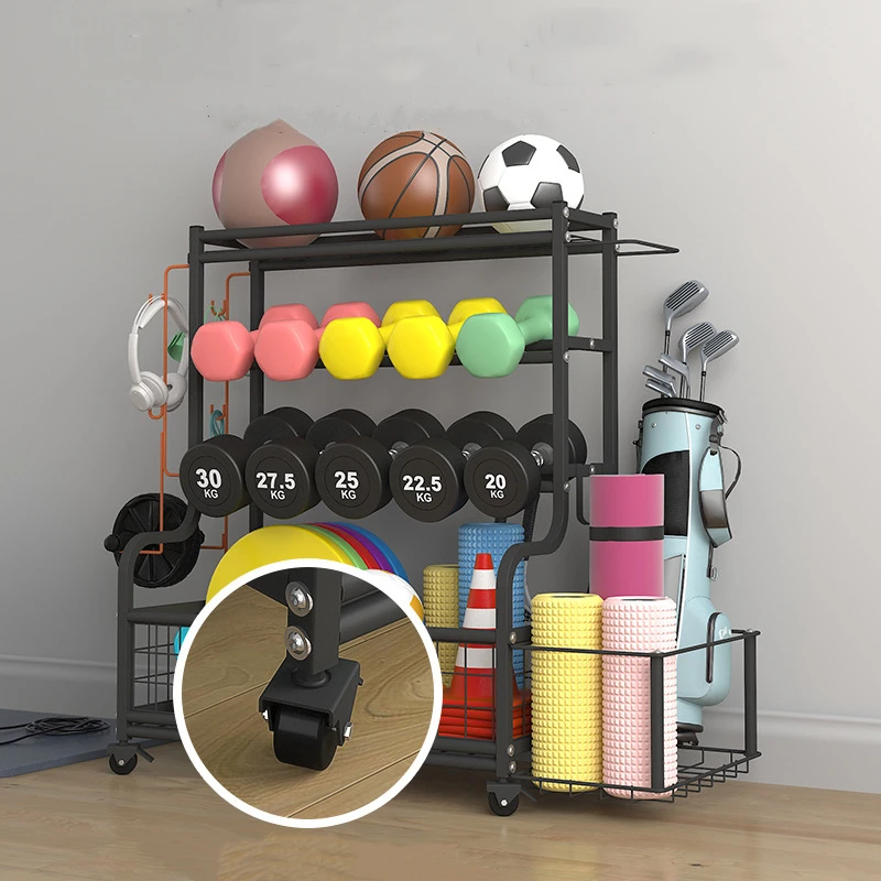 

Gym Storage Rack, Yoga Studio Dumbbell and Small Equipment Storage Rack, Personal Training Accessories Storage Rack