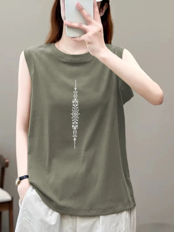 Camiseta holgada de algodón puro redonda Ne Svel para mujer, Top informal versátil, novedad de verano, versión coreana Sle