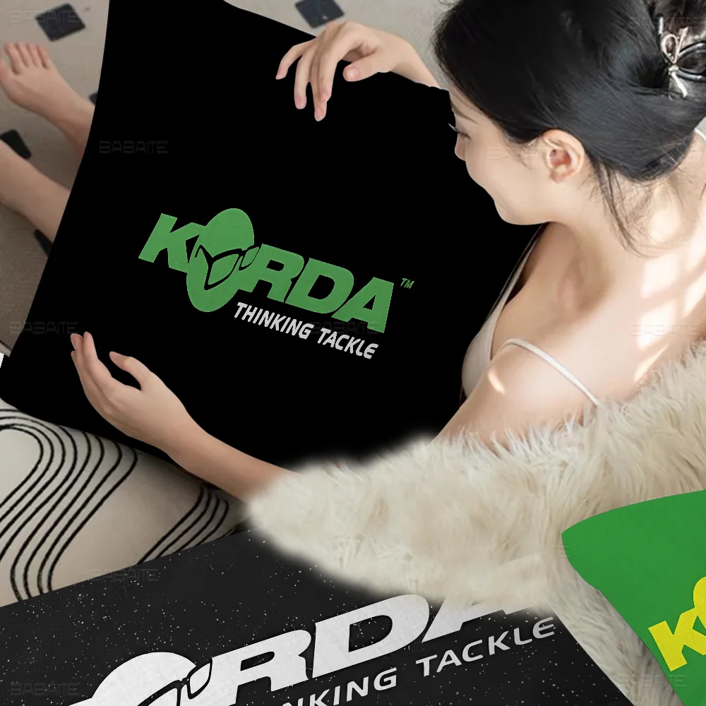 Korda Fishing Logo 45*45cm Cushion Cover Pillow Cover Decor Pillowcase Home Pillowcase For Couch Pillow