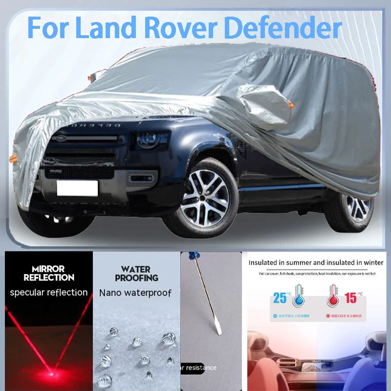 

For Land Rover Defende Full Car cover with UV protection and Winter Insulation roles,Rainproof,Snowproof Ati-frost properties.