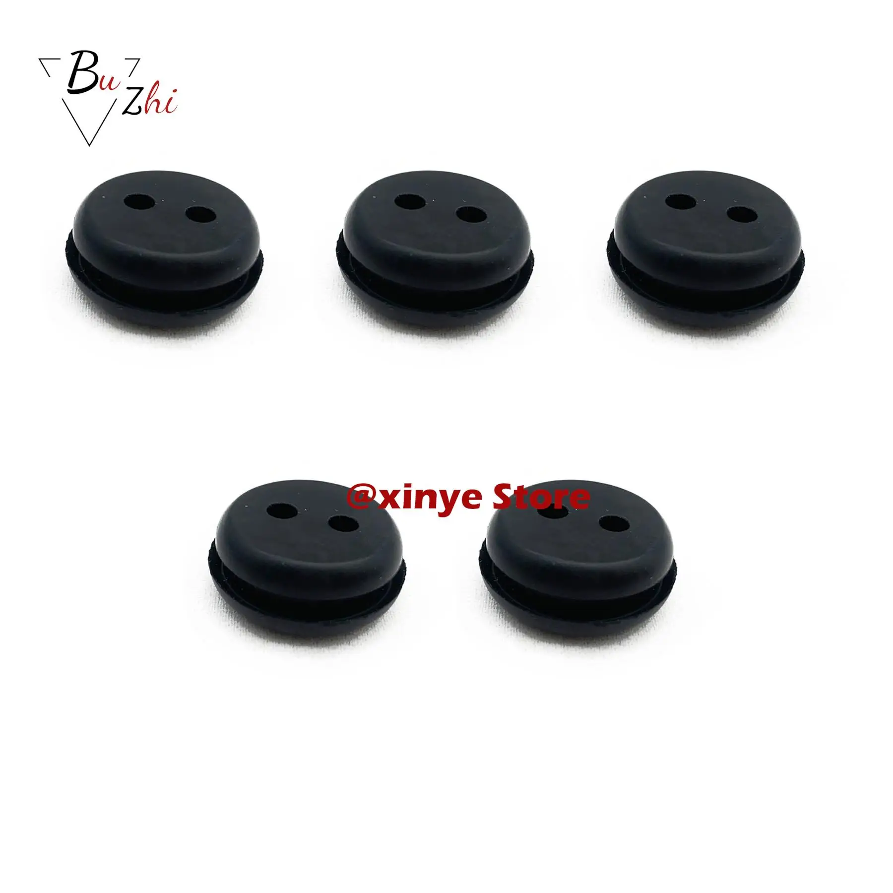 2-Hole Rubber Fuel Gas Tank Line Grommet For String Craftsman Trimmer Lawn mower Chainsaw Blowers Brush Cutter Fuel Tank