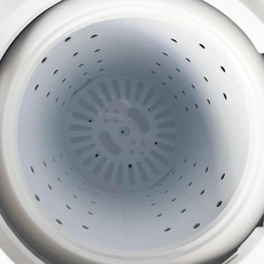 غسالة محمولة مدمجة شبه أوتوماتيكية مع تصميم حوض مزدوج لمسكن الشقق والمركبات الترفيهية: غسالة 14 رطلًا 8 رطل سبينر كوم #3