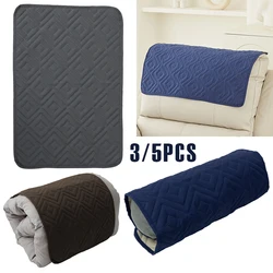 3/5Pcs Recliner Headrest Protector Soft Polyester Sofa Headrest Cover 22x15inch Anti Cat Scratching Sofa Protective Mat for Home