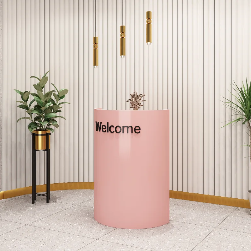 مكاتب الاستقبال البيضاء الفاخرة، متجر حديث، بار تجميل، مطعم الفندق، مكاتب الاستقبال التنفيذية، أثاث صالة مكتب الشركة #4