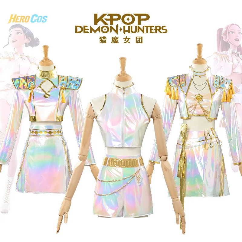 

KPop Demon Hunters Rumi/Mira/Zoey Косплей Костюм Костюм из искусственной кожи Дети Женщины Хэллоуин Карнавальный наряд для вечеринки HERO Cos