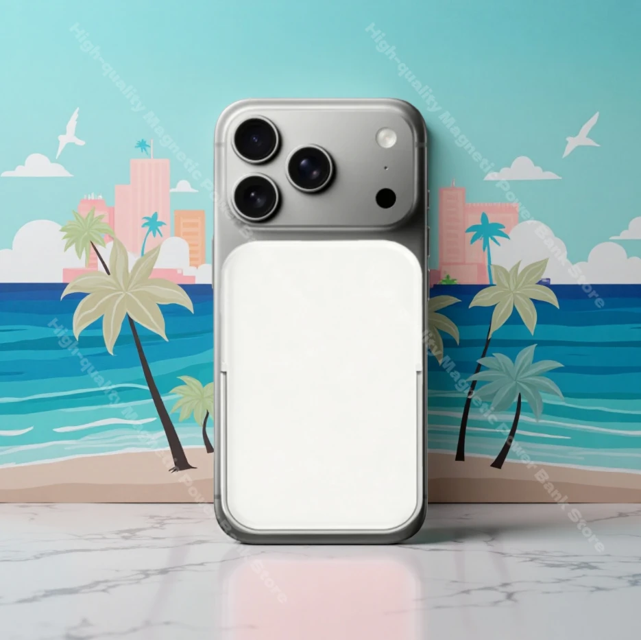 2026 New PD15W 30000mAh Magnetic Power Bank Wireless Charger Portable Powerbank With Stand For iPhone 17 16 Pro External Battery