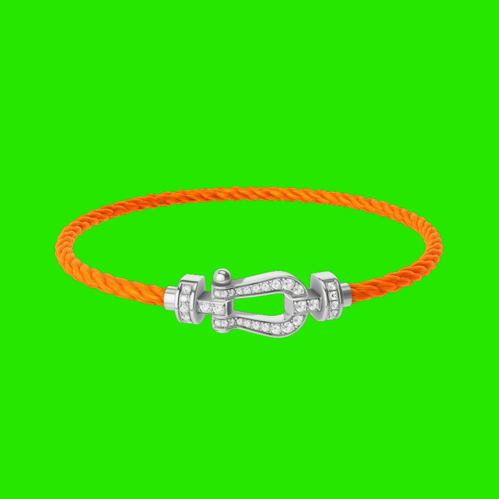 

Новый модный браслет LIEI из серебра 925 пробы с оранжевым нейлоном и цирконами, для повседневной носки, вечеринок, подарков, роскошные украшения для пар