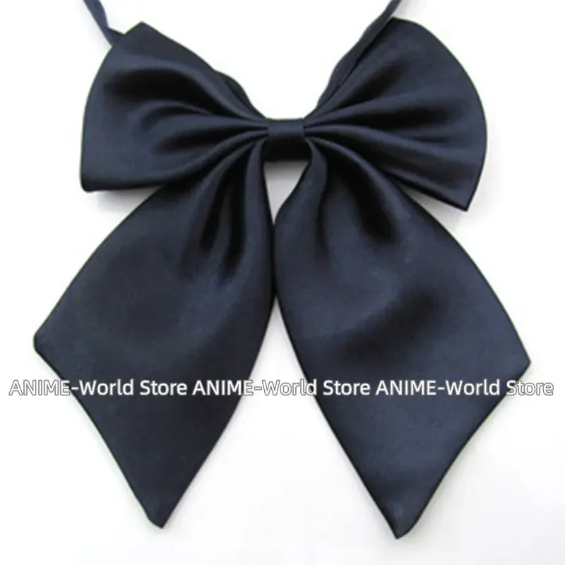 Women Anime Cosplay Costume JK Uniform Cravat Ladies Solid Color Bow Tie