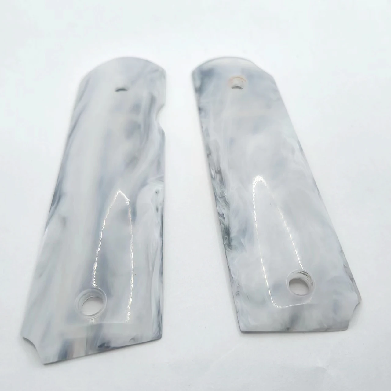 1 Pair Marble Texture Acrylic Handle Shank Patches DIY Anti Slip Material blank Scales Slabs for 1911 Grips Models Accessories