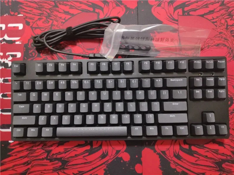 WIRED IKBC C87 mechanical keyboard with cherry mx brown red