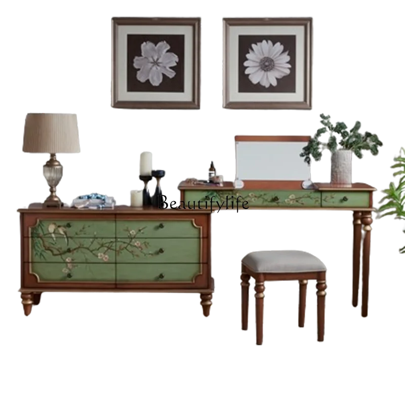 

Girls drawer wardrobe, Nordic wood luxury dresser, storage living room dresser