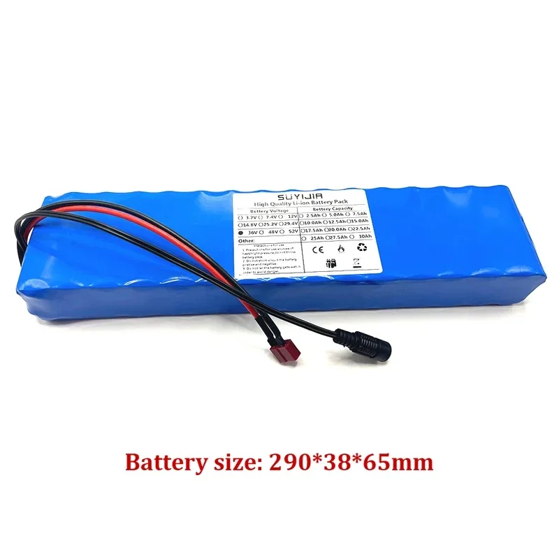 10S3P 36V 7.5Ah Capacity Battery Pack 18650 Rechargeable Lithium Battery Pack with Built-in BMS for Golf Carts Sightseeing Carsv