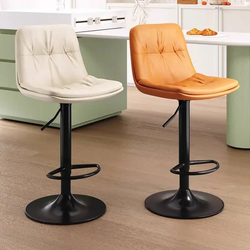 كرسي مرتفع قابل للطي مقاعد بار المطبخ كراسي المطبخ الحديثة كراسي بار أخضر مع مسند الظهر كرسي مريح Vasagle #3