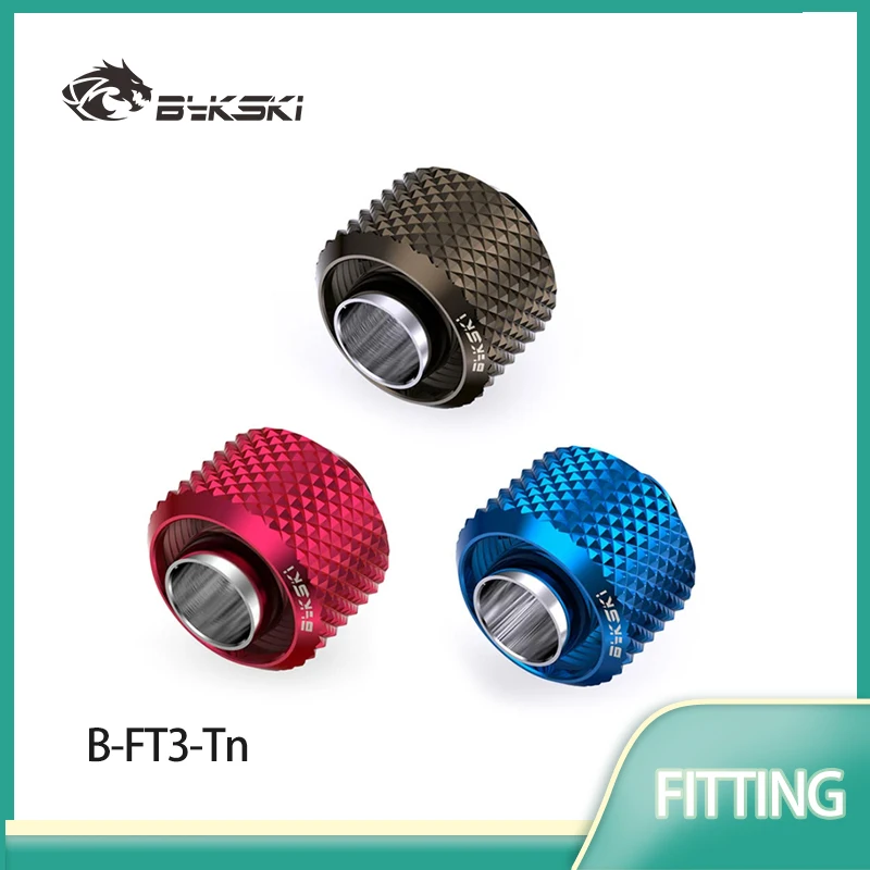 

Bykski G1/4'' Soft Tube Fitting for ID10-OD13mm /ID10-OD16mm /ID13-OD19mm Pipe 3/8''ID + 5/8"OD Hand Cooler Joint B-FT3-TN-V2